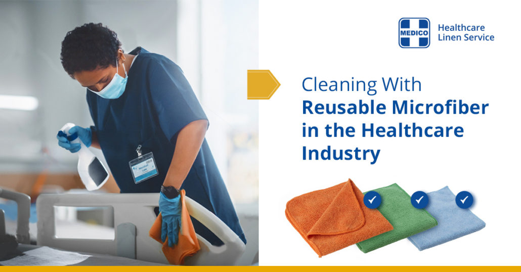 cleaning with reusable microfiber healthcare