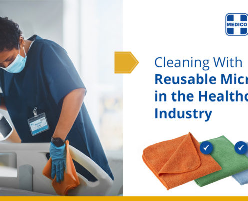 cleaning with reusable microfiber healthcare